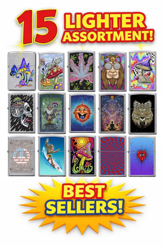 Counter Culture Assortment 45 Zippo Lighters