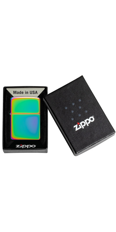 Iridescent Green Multi Color Zippo