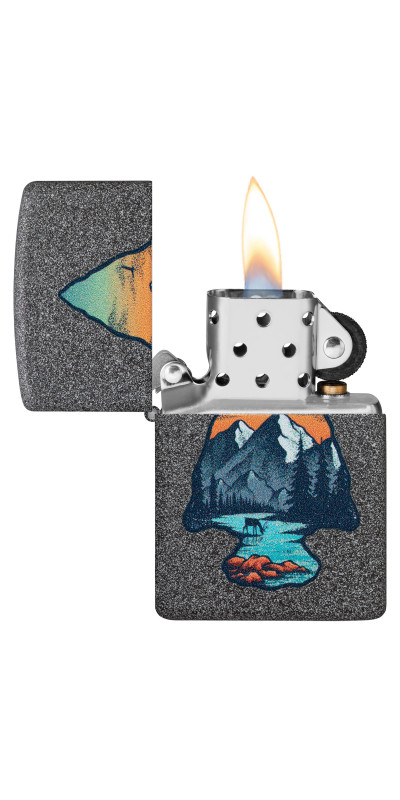 Zippo Mountain Design