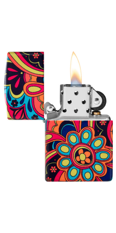 Zippo Flower Power Design Wrap