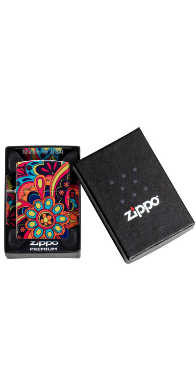 Zippo Flower Power Design Wrap