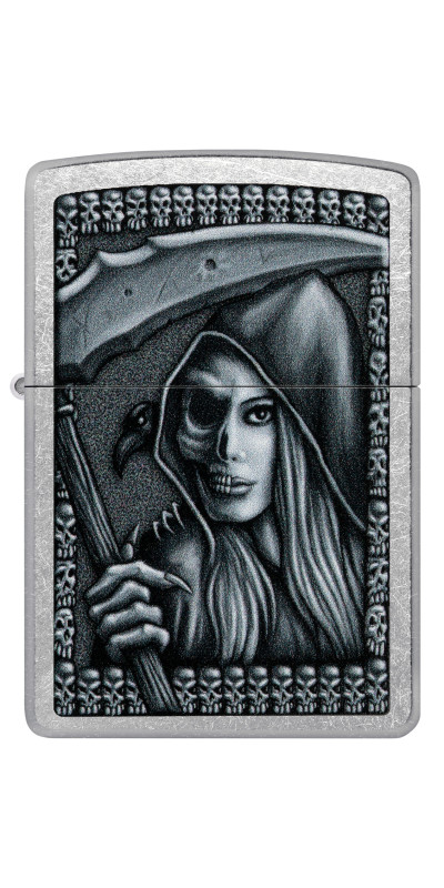 Grim Reaper Girl Zippo