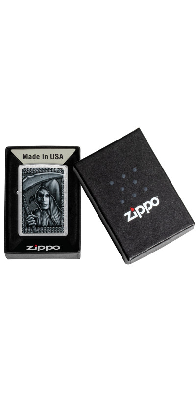 Grim Reaper Girl Zippo