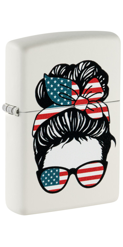 American Patriotic Woman Zippo