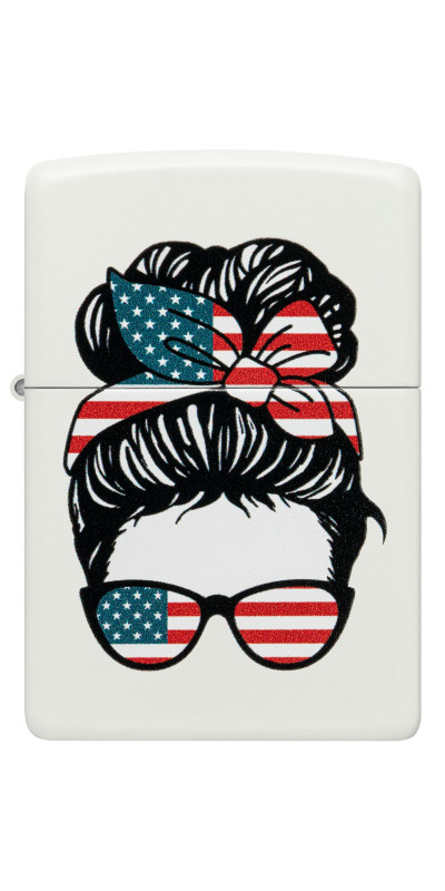 American Patriotic Woman Zippo