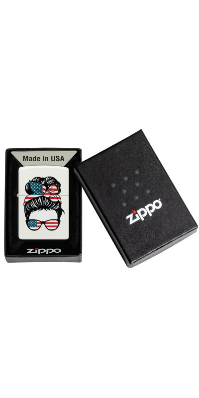 American Patriotic Woman Zippo