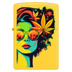 Beach Leaf Lady Zippo