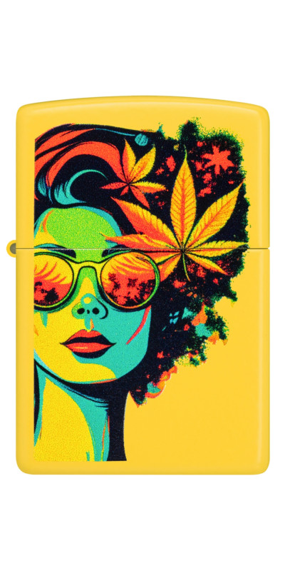 Beach Leaf Lady Zippo