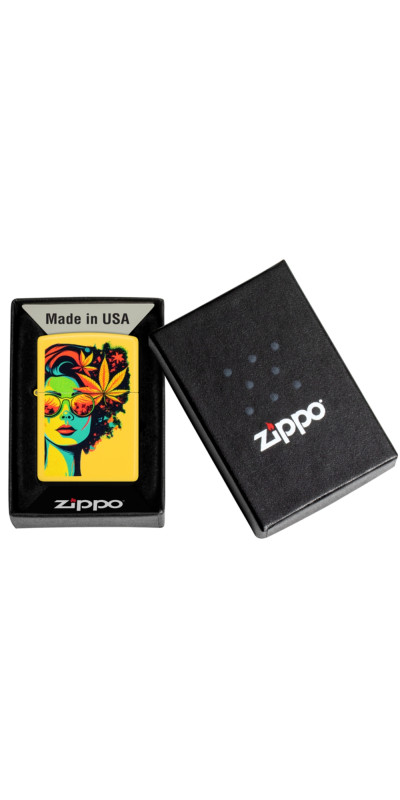 Beach Leaf Lady Zippo