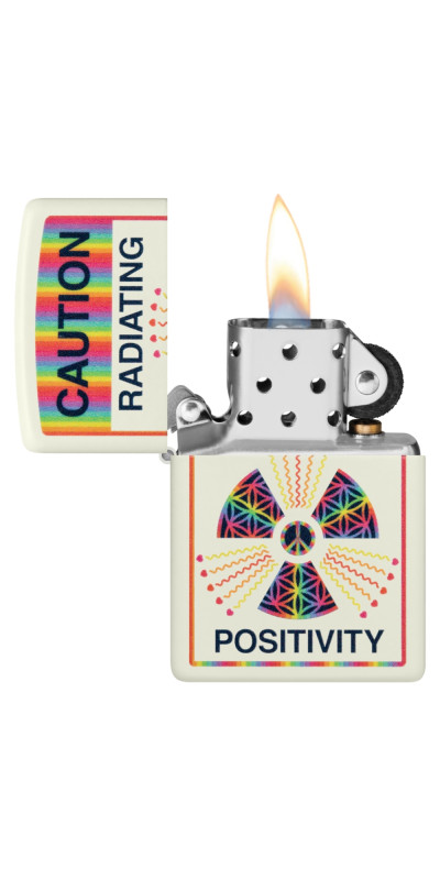 Radiating Positivity Glow-in-the-Dark Zippo