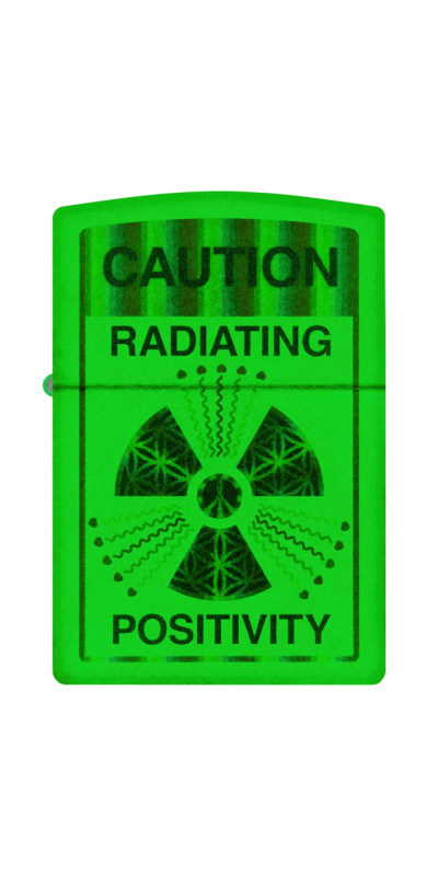 Radiating Positivity Glow-in-the-Dark Zippo