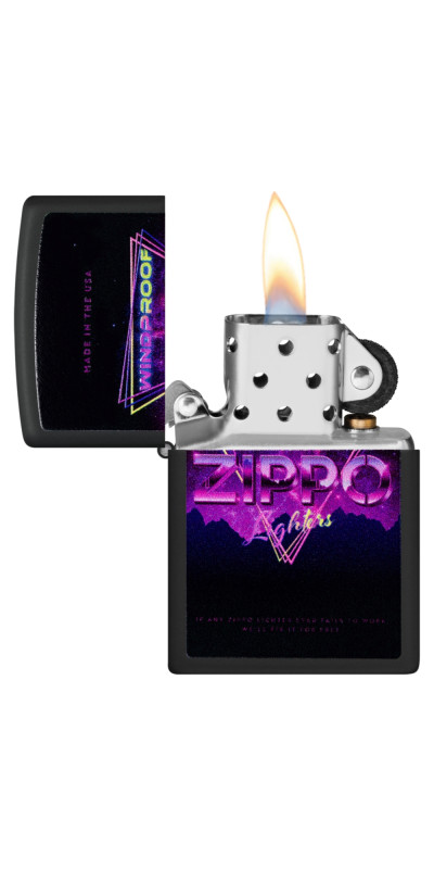 Black Matte Windproof Zippo