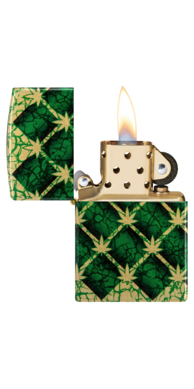 Zippo Diamond Leaf Wrap Design