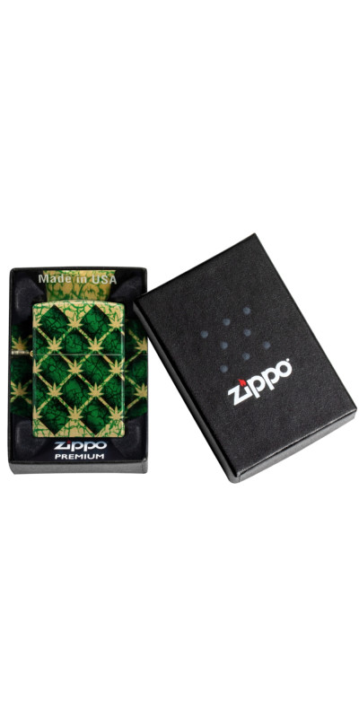 Zippo Diamond Leaf Wrap Design