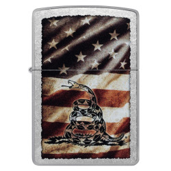 Don't Tread On Me Street Chrome Zippo Don't Tread On Me Street Chrome Zippo