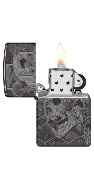 Zippo Trippy Skull Design