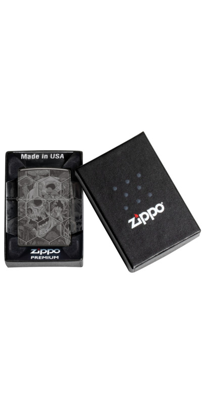 Zippo Trippy Skull Design