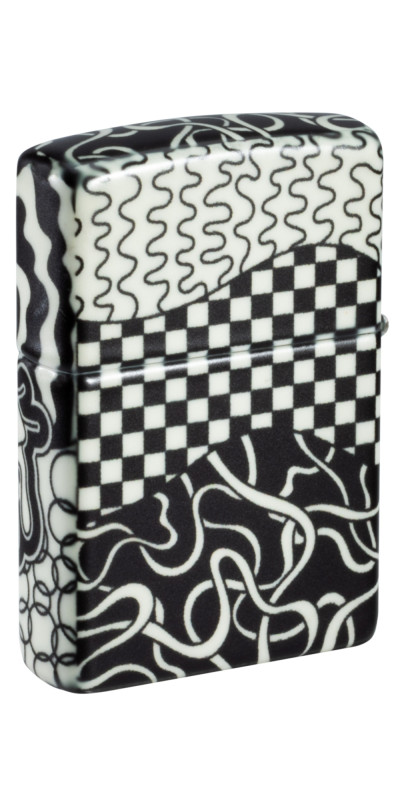 Zippo Glow in the Dark Op Art Eye Design Wrap