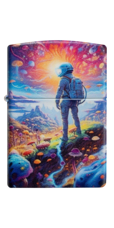 Zippo Space Mushroom Forest Design