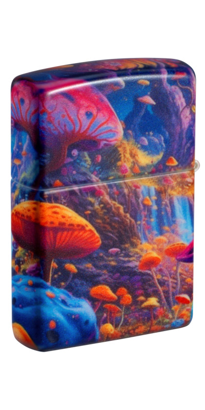 Zippo Space Mushroom Forest Design