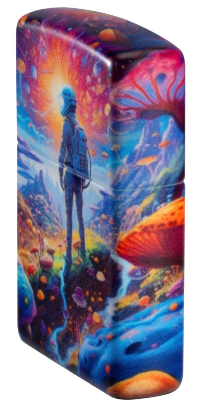 Zippo Space Mushroom Forest Design