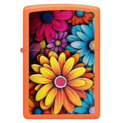 Zippo Flowers Textured Print