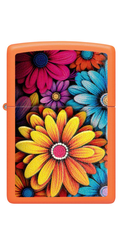 Zippo Flowers Textured Print