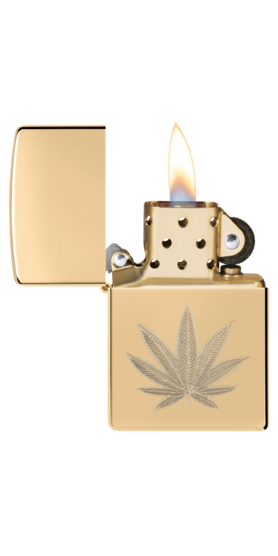 Brass Leaf Zippo