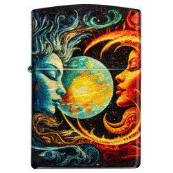 Zippo Spiritual Sun and Moon Design
