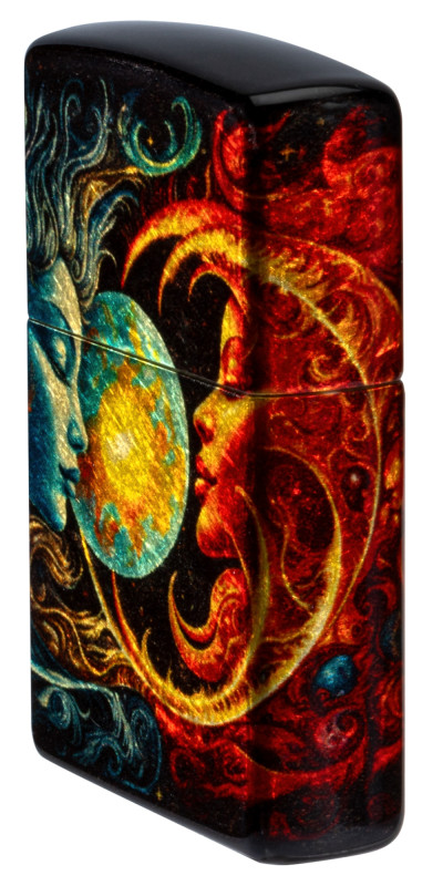 Zippo Spiritual Sun and Moon Design