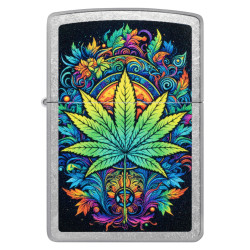 Colorful Leaf Design Zippo