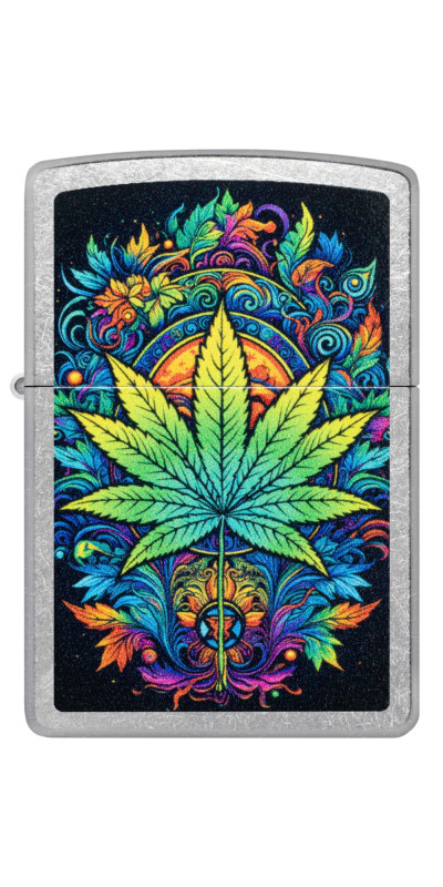 Colorful Leaf Design Zippo