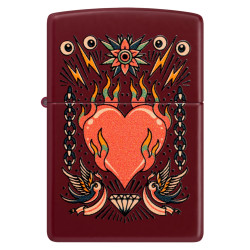 Zippo Tattoo Heart Design