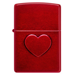 Stamped Heart Design Zippo
