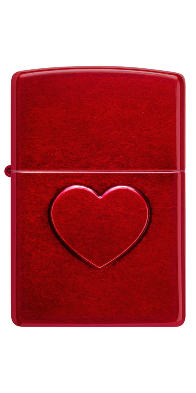 Stamped Heart Design Zippo