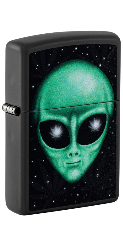 Leaf Alien Blacklight Reactive Zippo