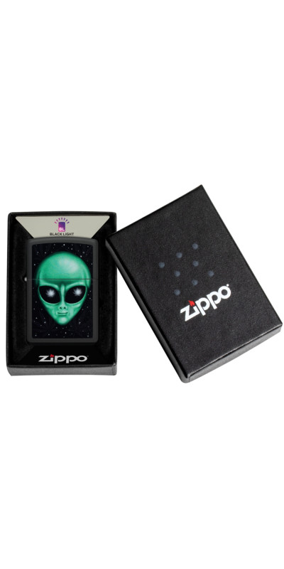 Leaf Alien Blacklight Reactive Zippo