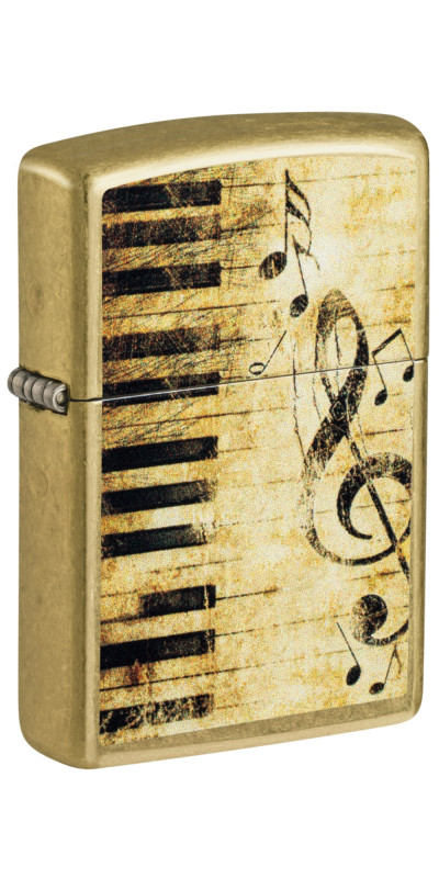 Zippo 48267 Piano and Notes Design