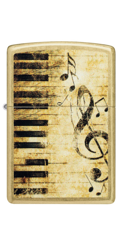 Zippo 48267 Piano and Notes Design