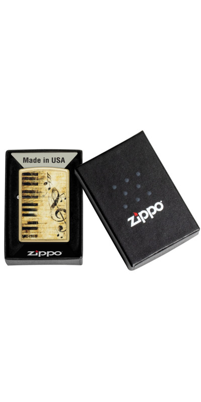 Zippo 48267 Piano and Notes Design