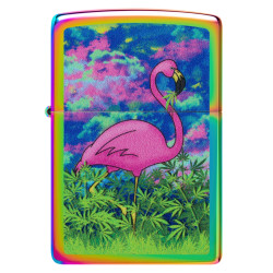 Flamingo Leaf Zippo