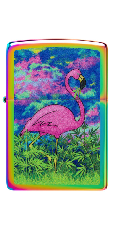 Flamingo Leaf Zippo