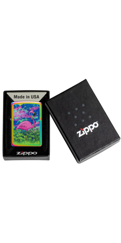 Flamingo Leaf Zippo