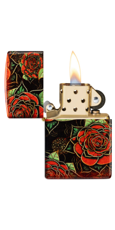 Roses Wrap Pattern Zippo