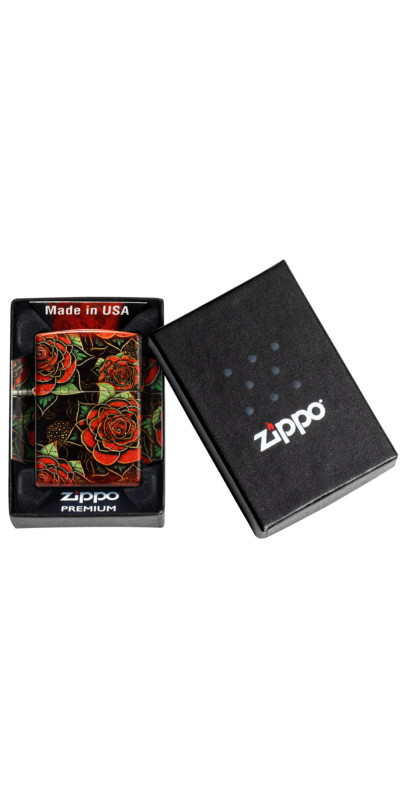 Roses Wrap Pattern Zippo