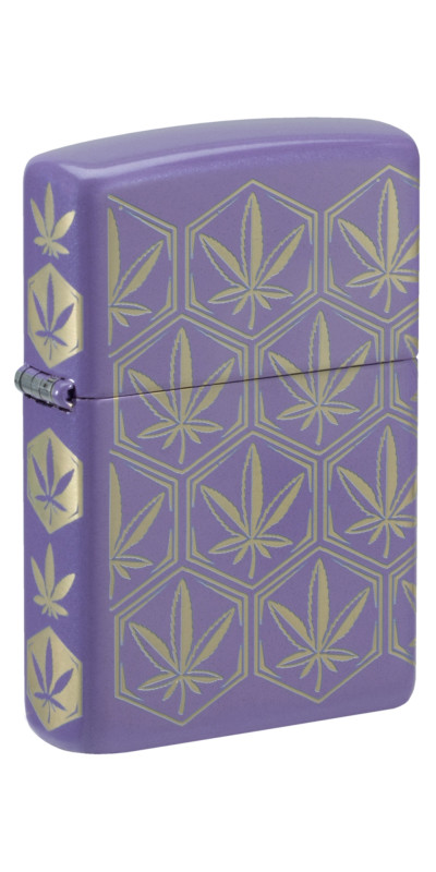 Lavender Leaf Mosaic Zippo