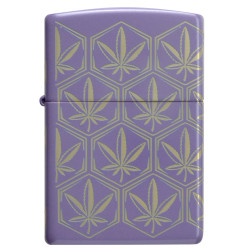 Lavender Leaf Mosaic Zippo