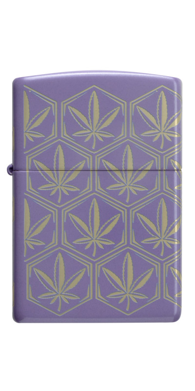 Lavender Leaf Mosaic Zippo