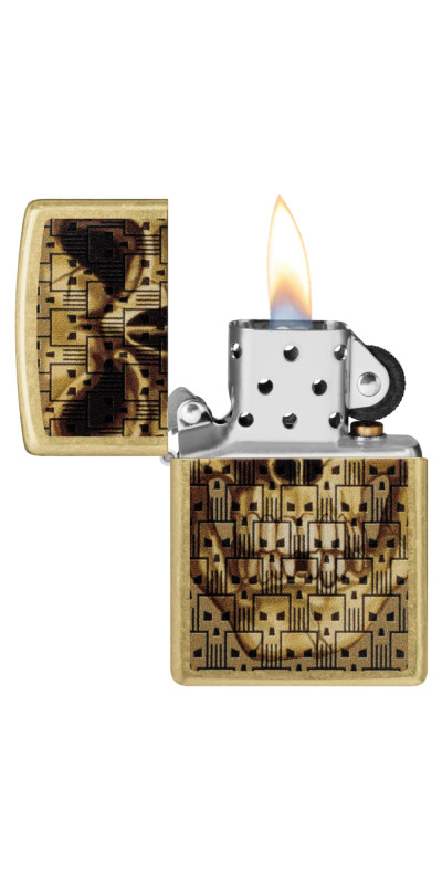 Zippo Pattern Skull Design