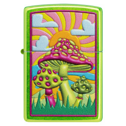Zippo Sunset  Mushroom Design